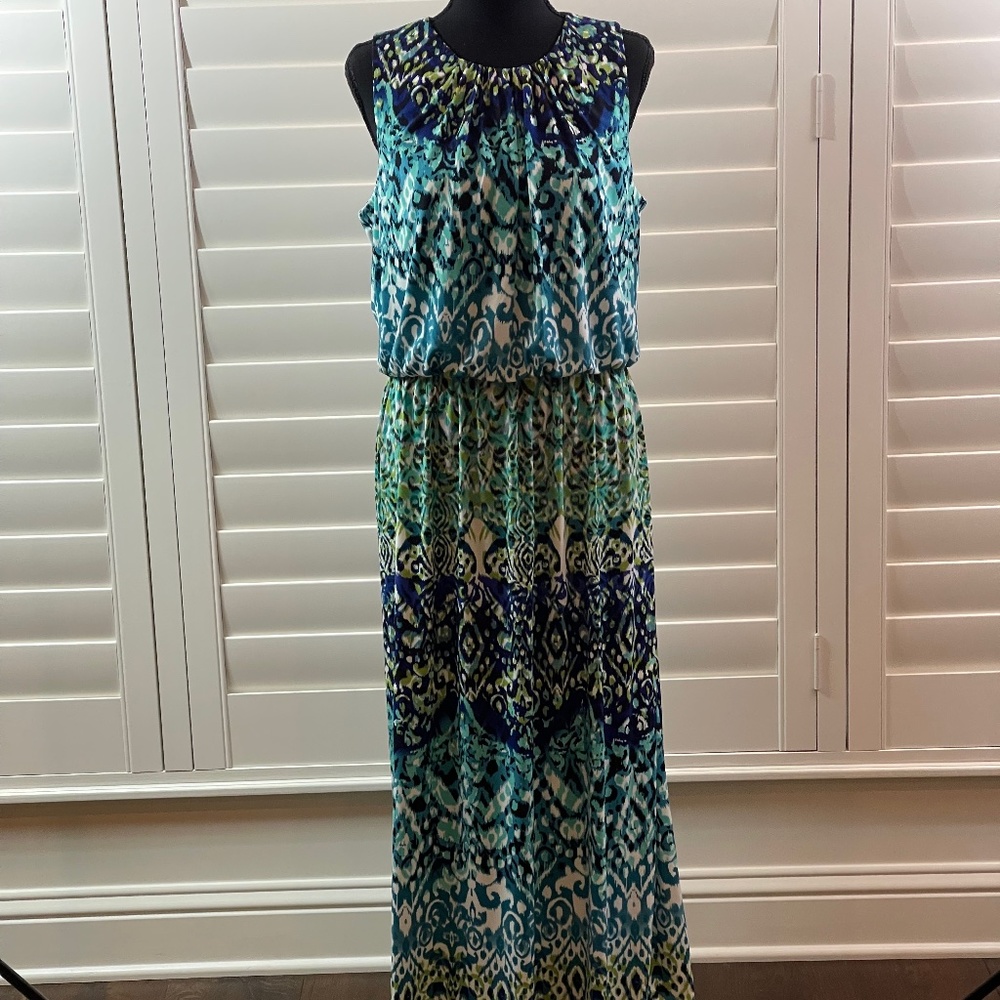 London Times Womens Maxi Dress Size 10